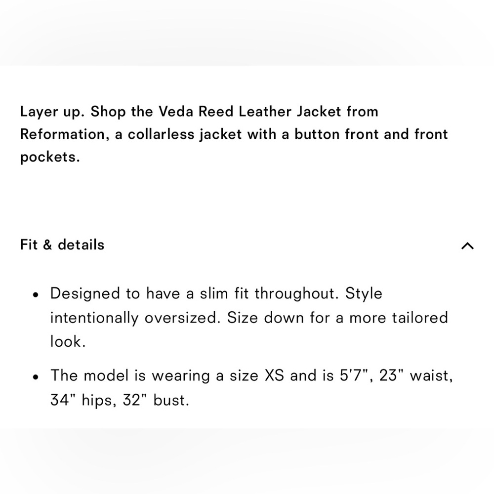 Reformation x Veda Reed Suede Jacket - Picture 8 of 9